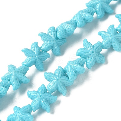 Synthetic Coral Dyed Carved Beads Strands CORA-K009-06A-01-1
