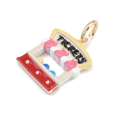 Amusement Park Brass Enamel Pendants KK-CBA7736-01G-1