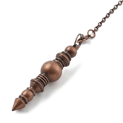 Brass Dowsing Pendulum Big Pointed Pendants KK-H491-08R-1