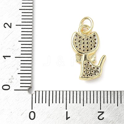 Brass Micro Pave Cubic Zirconia Pendants ZIRC-I356-03G-01-1
