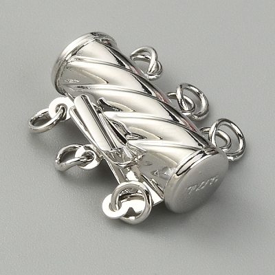 3-Strand 6-Hole Brass Box Clasps KK-WH0058-05B-P-1