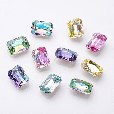 K9 Glass Rhinestone Cabochons GLAA-D001-06-1