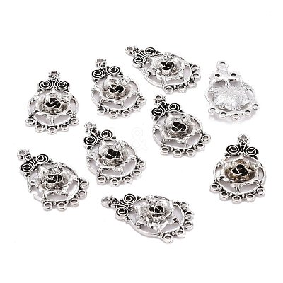 Tibetan Style Alloy Chandelier Components Links TIBE-I025-08AS-1