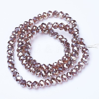 Electroplate Glass Beads Strands EGLA-A034-T2mm-C12-1