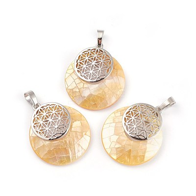 Shell Pendants KK-F751-M-B01-1