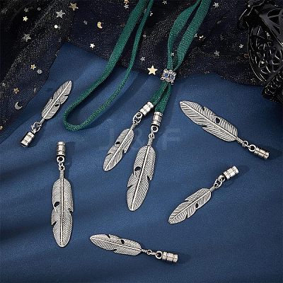 8Pcs 2 Size Alloy Cord Ends FIND-CA0003-70-1