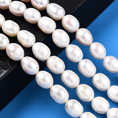 Natural Cultured Freshwater Pearl Beads Strands PEAR-N012-08D-1