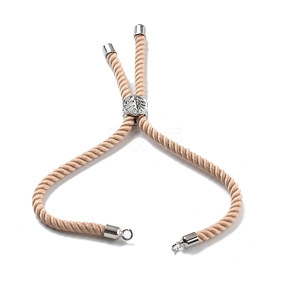 Twisted Nylon Cord Silder Bracelets DIY-B066-03P-02-1