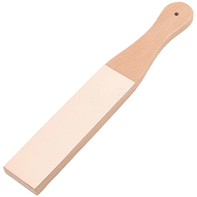 Beech Wood Leather Sharpening Board AJEW-CL0005-58-1