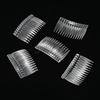 Clear Plastic Hair Comb Findings X-PHAR-R018-2-1