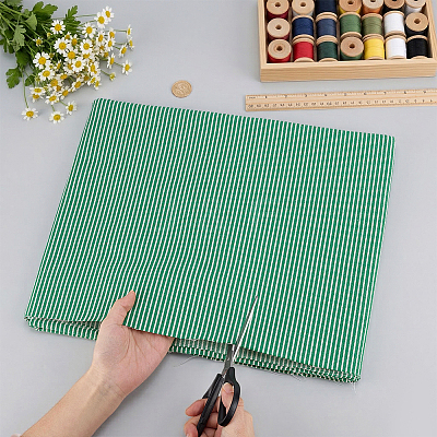 1Yard Stripe Pattern Polycotton Fabric DIY-MA0007-31D-1