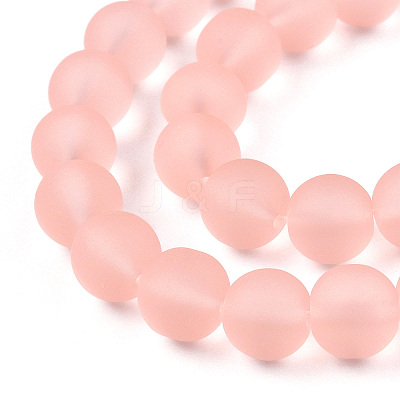 Transparent Glass Beads Strands GLAA-T032-T10mm-MD10-1