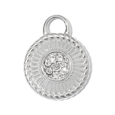 304 Stainless Steel with Crystal Rhinestone Pendants RB-OY001-19P-1