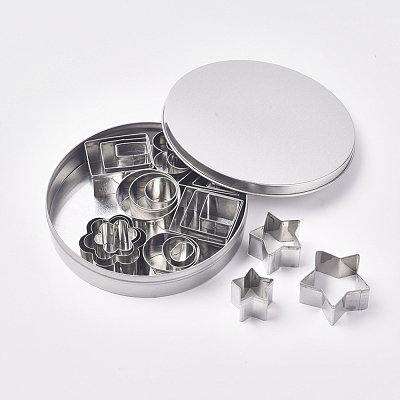 304 Stainless Steel Cookie Cutters DIY-WH0079-49-1