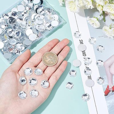 200Pcs Acrylic Rhinestone Cabochons GACR-FG0001-10-1