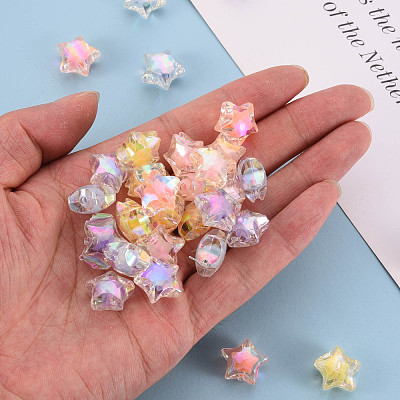 Transparent Acrylic Beads TACR-S152-02D-1