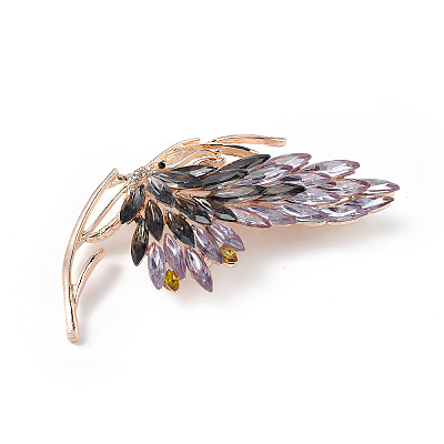 Rhinestone Butterfly Brooch Pin X1-JEWB-P016-03LG-02-1