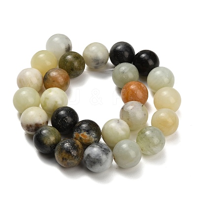 Natural Butter Jade Beads Strands G-C289-B03-14mm-1