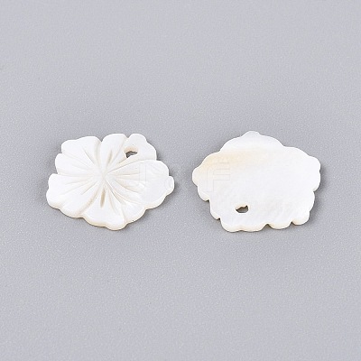 Natural Freshwater Shell Carved Pendants SHEL-Q028-08-1