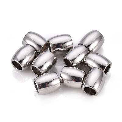 Tarnish Resistant 201 Stainless Steel European Beads STAS-F250-02P-1