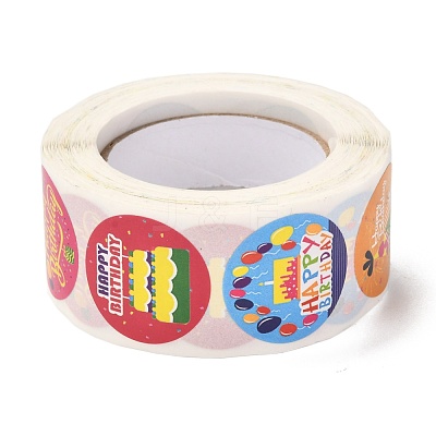 Birthday Themed Pattern Self-Adhesive Stickers DIY-E023-08H-1