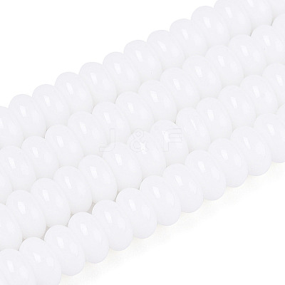 Opaque Spray Painted Glass Beads GLAA-ZX008-4mm-18G-1