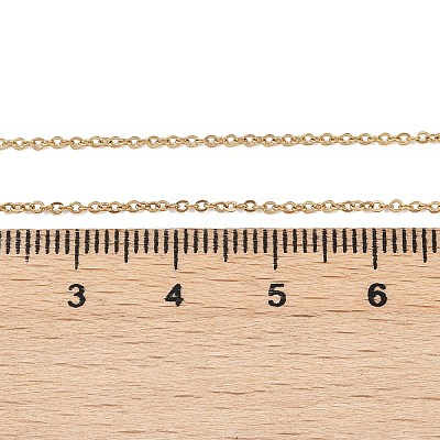 304 Stainless Steel Cable Chain Necklaces NJEW-M151-24G-1