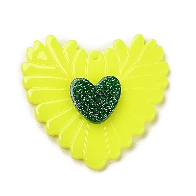 Opaque Acrylic Pendants SACR-A004-01B-1