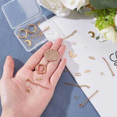 Iron Ends with Twist Chains CH-R001-G-5cm-1