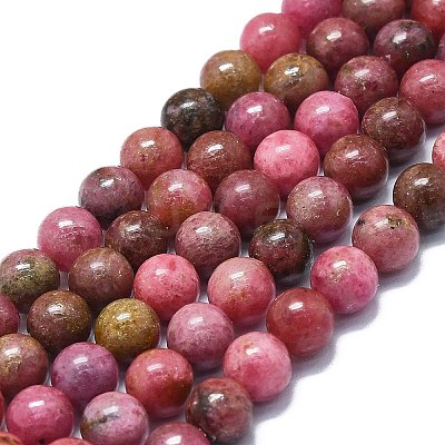 Natural Rhodonite Beads Strands G-K245-A11-03-1