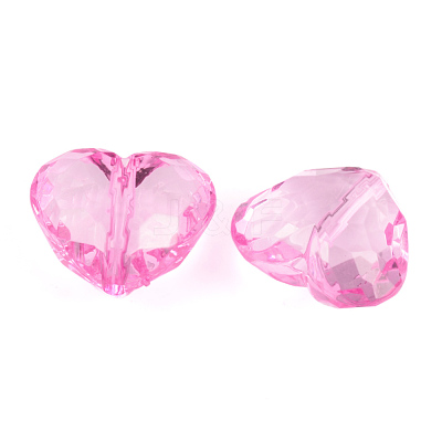 Transparent Acrylic Beads PL318Y-4-1