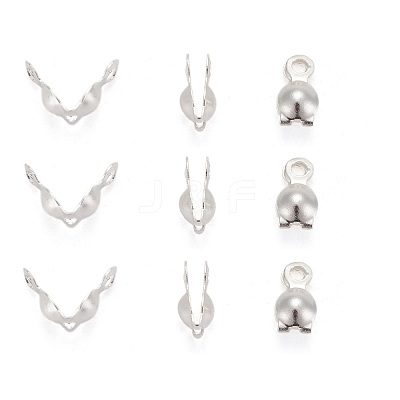 Brass Bead Tips KK-N0070-03S-1
