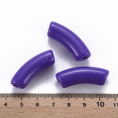 Opaque Acrylic Beads MACR-S372-001B-S017-1