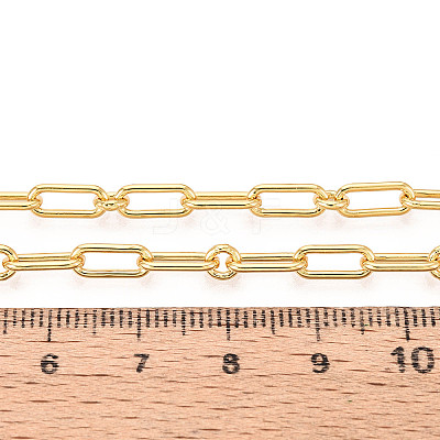 Brass Oval Link Chains CHC-T018-36G-1