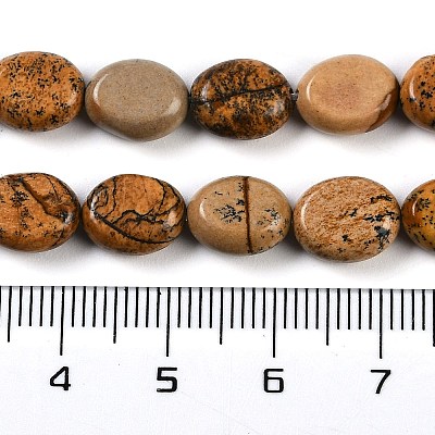 Natural Picture Jasper Beads Strands G-M420-D14-01-1