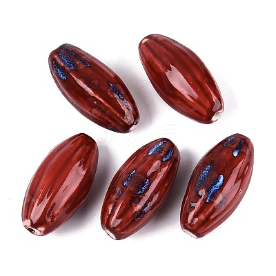 Vintage Handmade Porcelain Beads PORC-N013-24-05-1