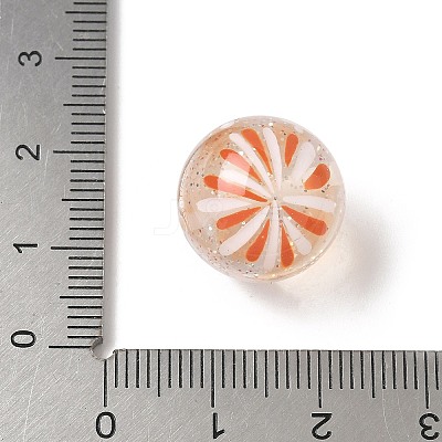 Transparent Resin Enamel Beads RESI-M052-01B-1