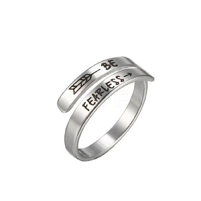 201 Stainless Steel Finger Rings FS-WGA0219-07-1