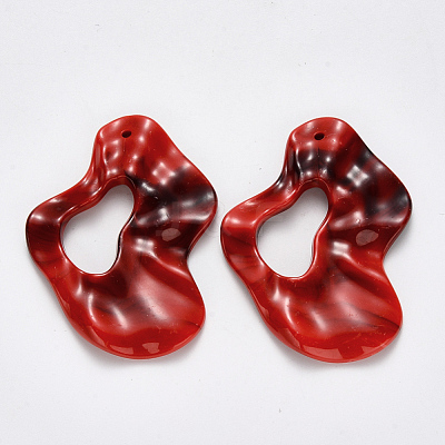 Acrylic Big Pendants OACR-R075-02C-1
