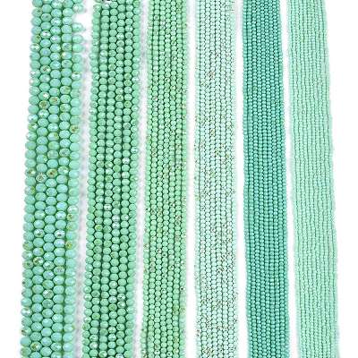 Electroplate Opaque Solid Color Glass Beads Strands EGLA-A044-P8mm-L14-1