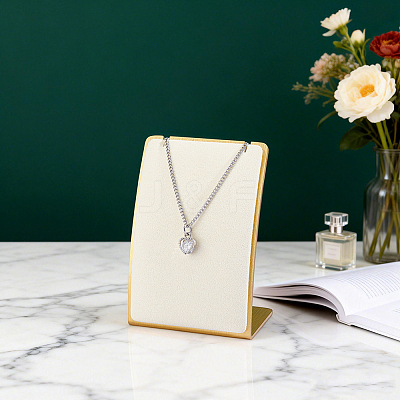 Stainless Steel Cambered Back Single Necklace Display Stands ODIS-WH0099-220C-1