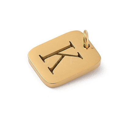 304 Stainless Steel Charms LS-STAS-R001-01G-K-1