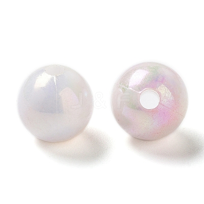 Two Tone Opaque Acrylic Beads SACR-P024-01A-W12-1
