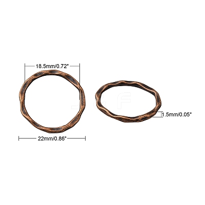 Tibetan Style Linking Rings LS-PALLOY-A017-R-FF-1
