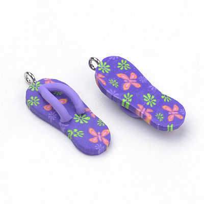 Handmade Polymer Clay Pendants X-CLAY-Q239-003-1