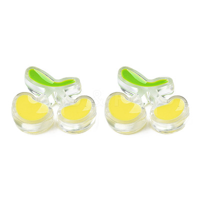 Transparent Acrylic Enamel Beads TACR-N012-006G-1