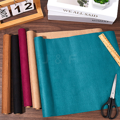 5 Sheets 5 Colors Faux Suede Book Covers DIY-CP0011-16B-1