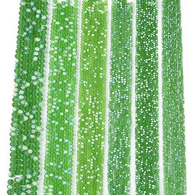 Transparent Glass Beads Strands X-EGLA-A044-T8mm-MB11-1