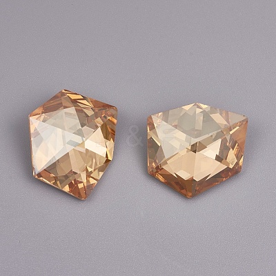 Pointed Back K9 Glass Rhinestone Cabochons RGLA-F062-C-1