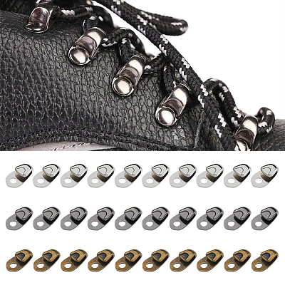 30 Sets 3 Colors Alloy Boot Lace Hooks FIND-DC0005-85-1